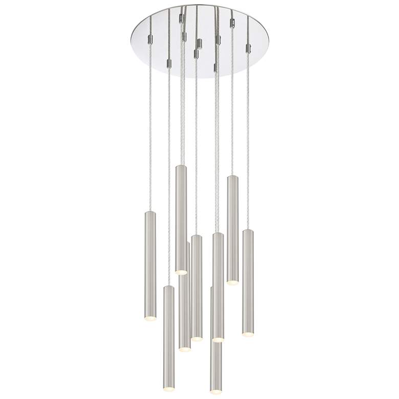 Image 1 Forest by Z-Lite Chrome 9 Light Chandelier