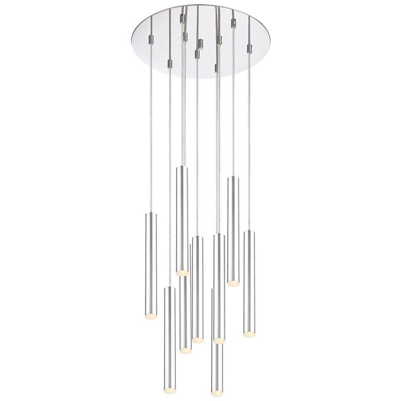 Image 1 Forest by Z-Lite Chrome 9 Light Chandelier
