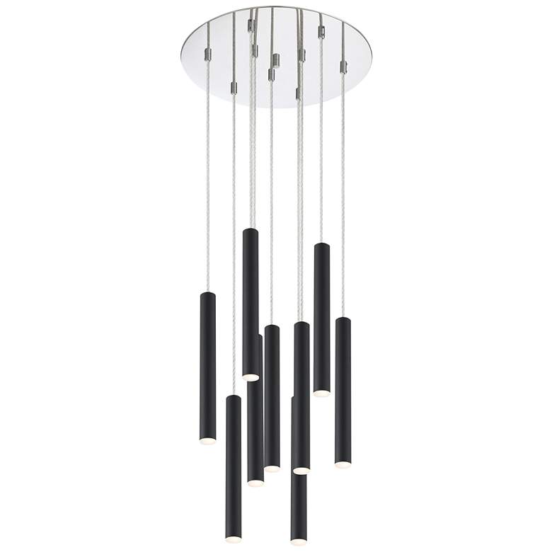 Image 1 Forest by Z-Lite Chrome 9 Light Chandelier