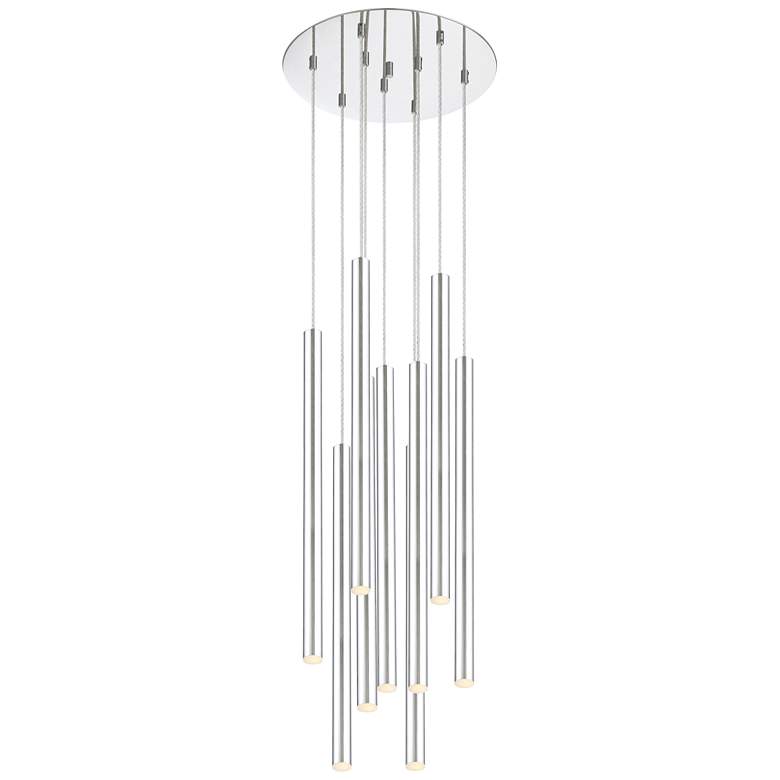 Image 1 Forest by Z-Lite Chrome 9 Light Chandelier