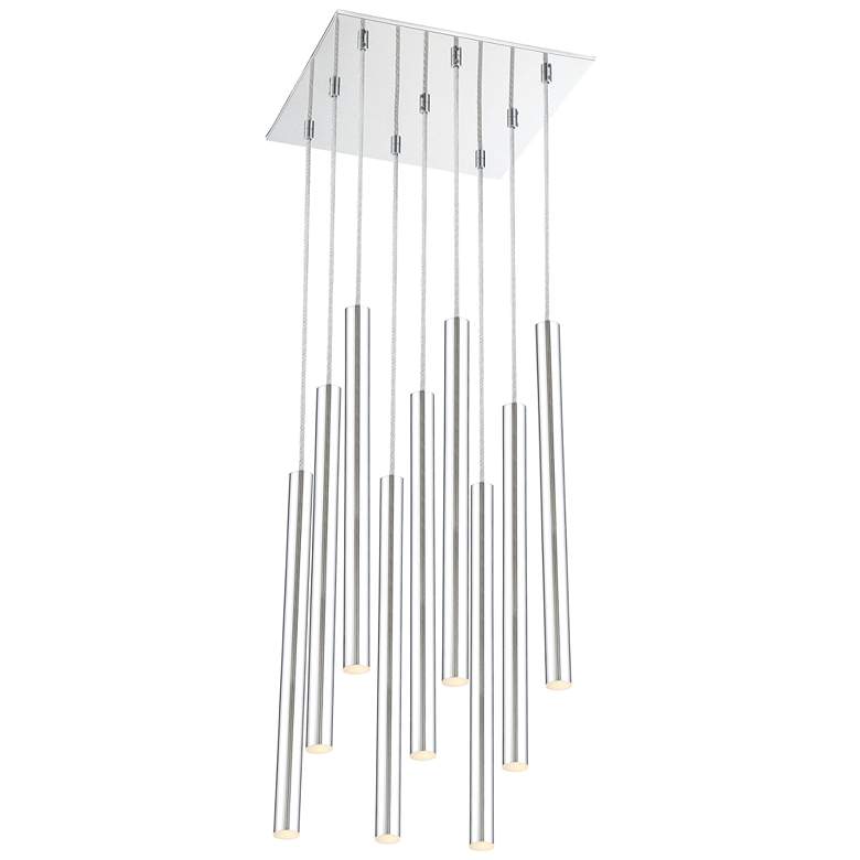 Image 1 Forest by Z-Lite Chrome 9 Light Chandelier