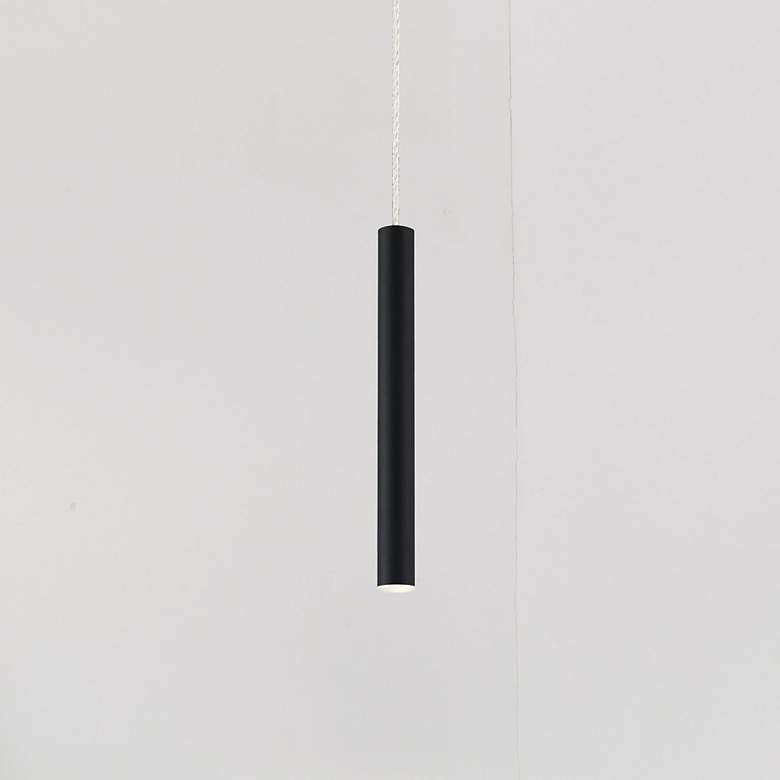Image 1 Forest by Z-Lite Matte Black 1 Light Mini Pendant
