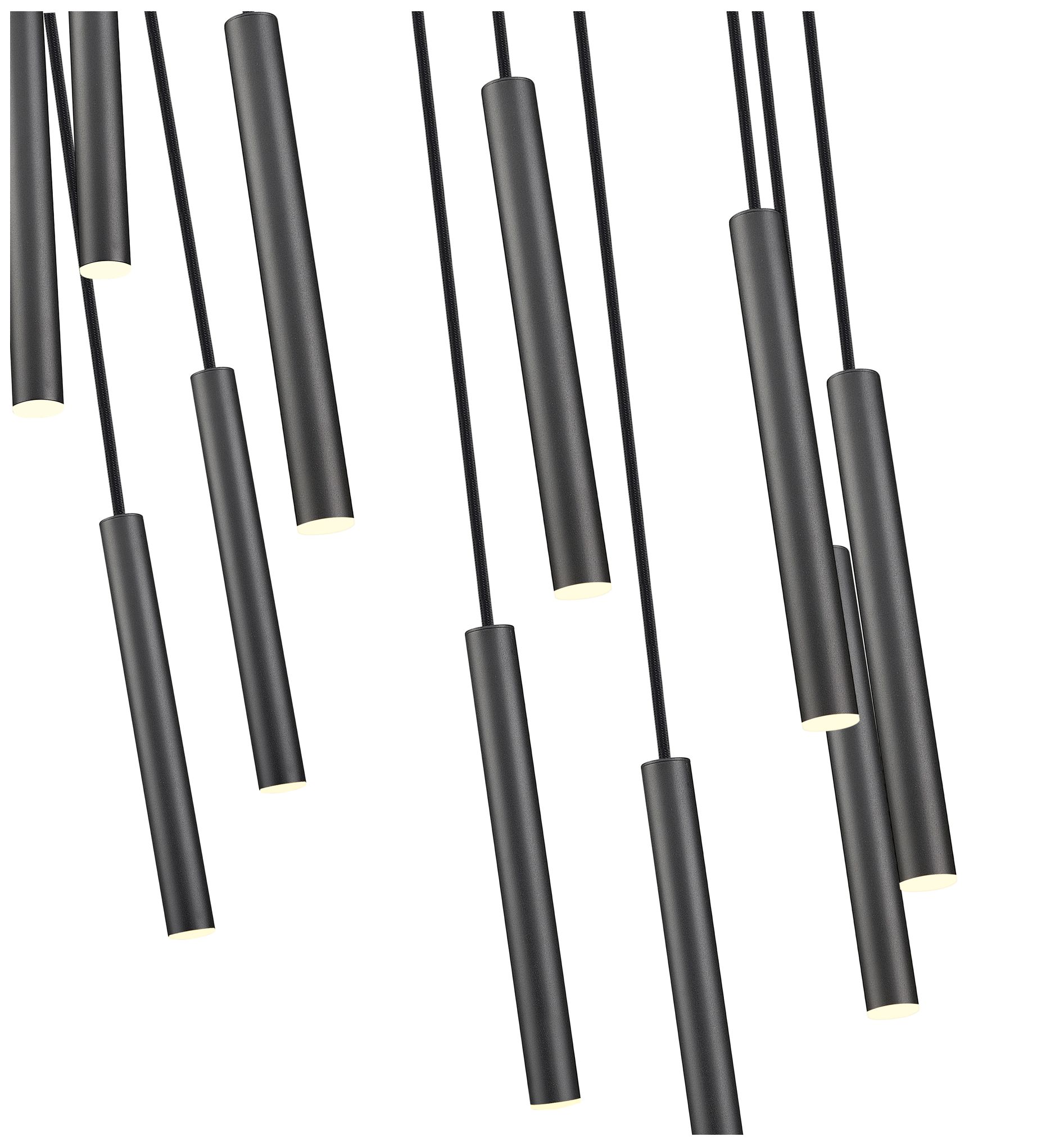 Image 4 Forest by Z-Lite Matte Black 24 inch 11 Light Chandelier more views