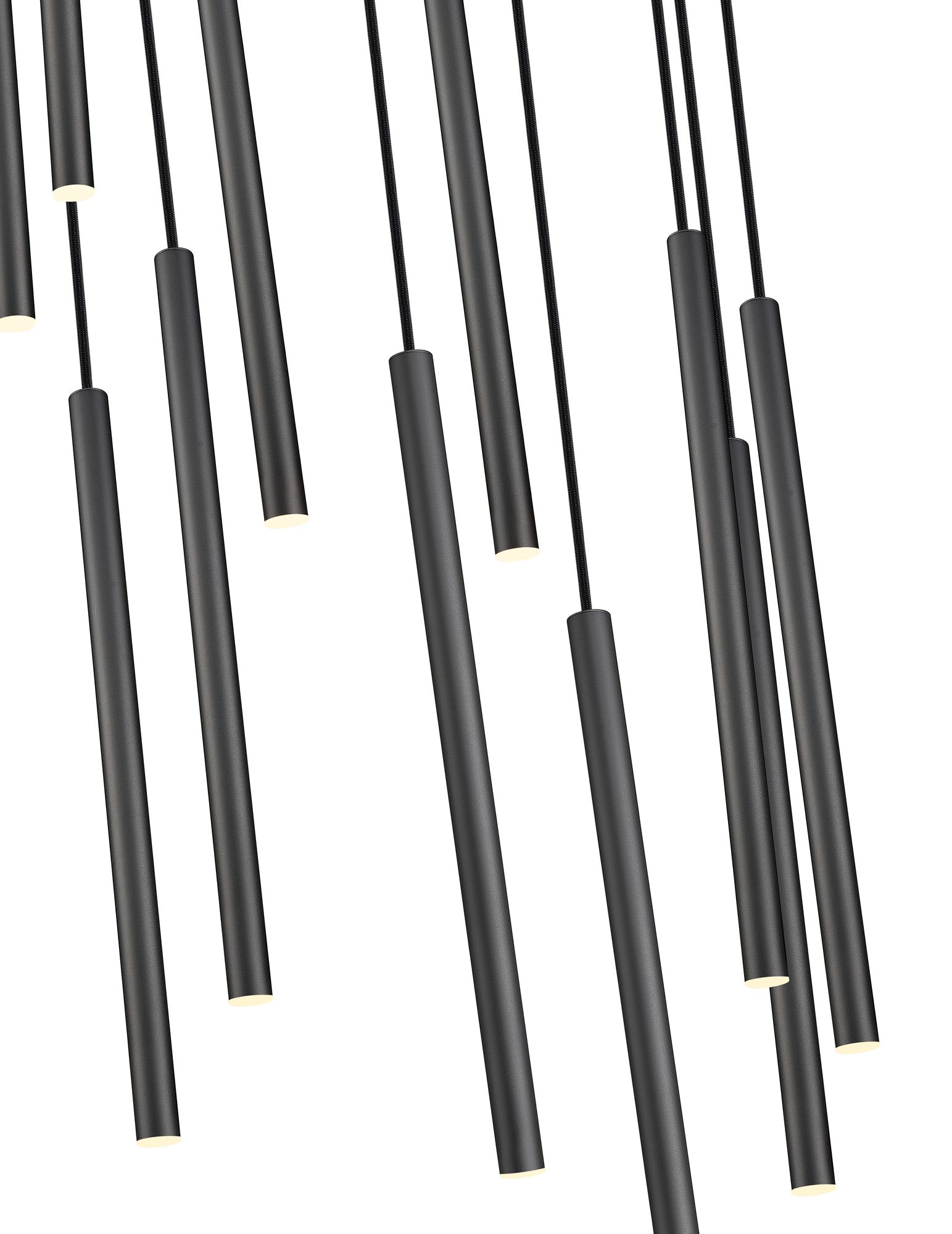 Image 4 Forest by Z-Lite Matte Black 24 inch 11 Light Chandelier more views