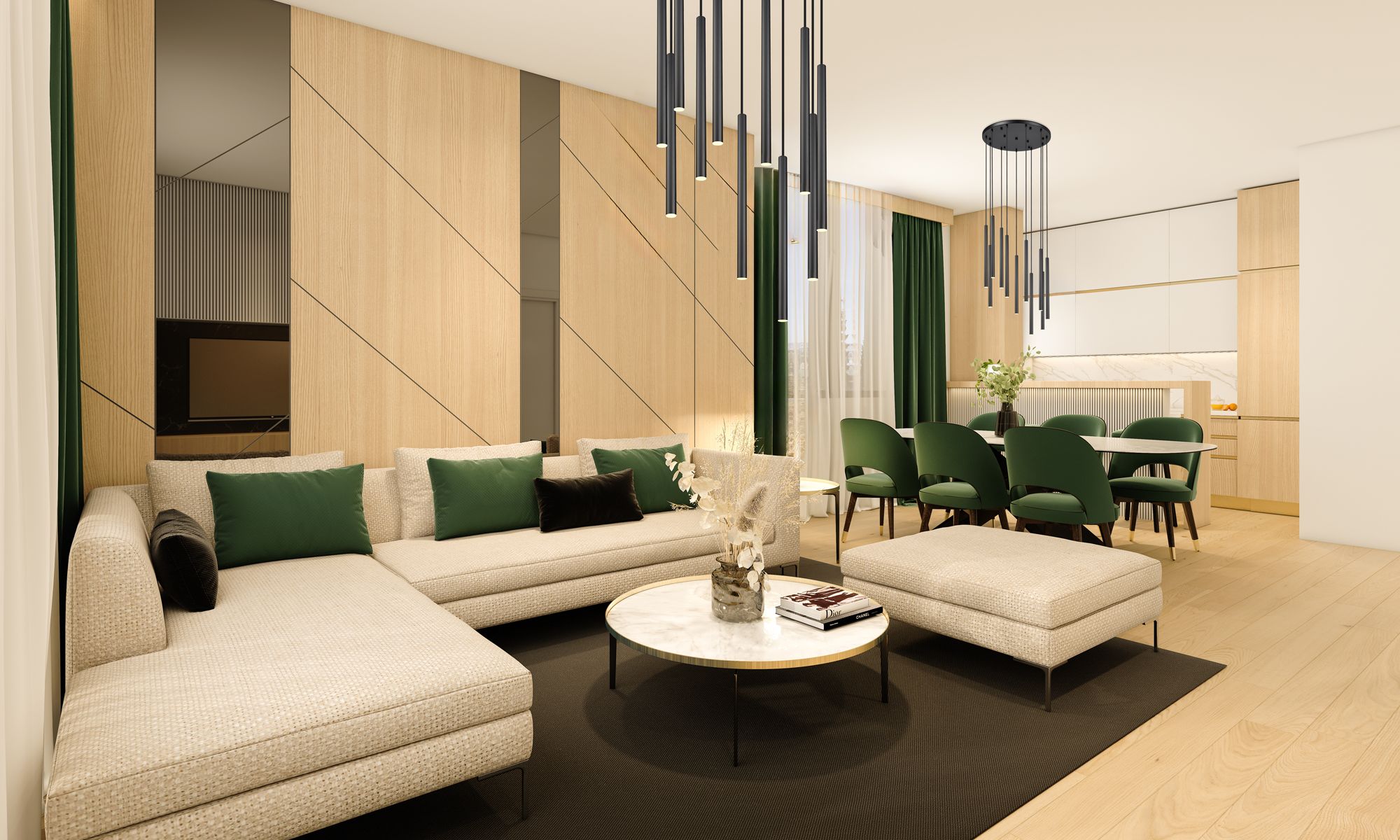 Image 7 Forest by Z-Lite Matte Black 24 inch 11 Light Chandelier more views