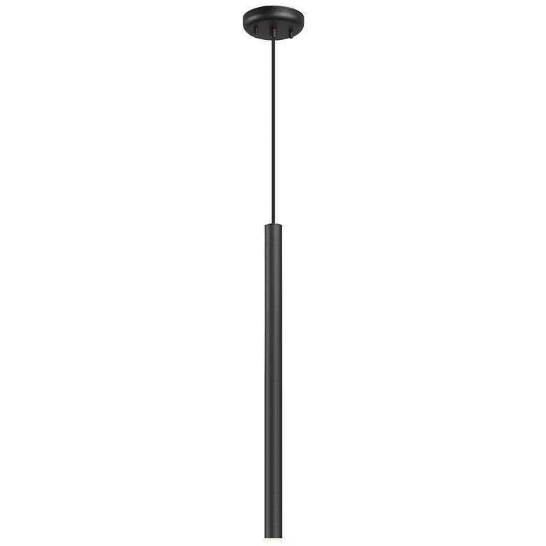 Image 1 Forest by Z-Lite Matte Black 4.75 inch 1 LightPendant