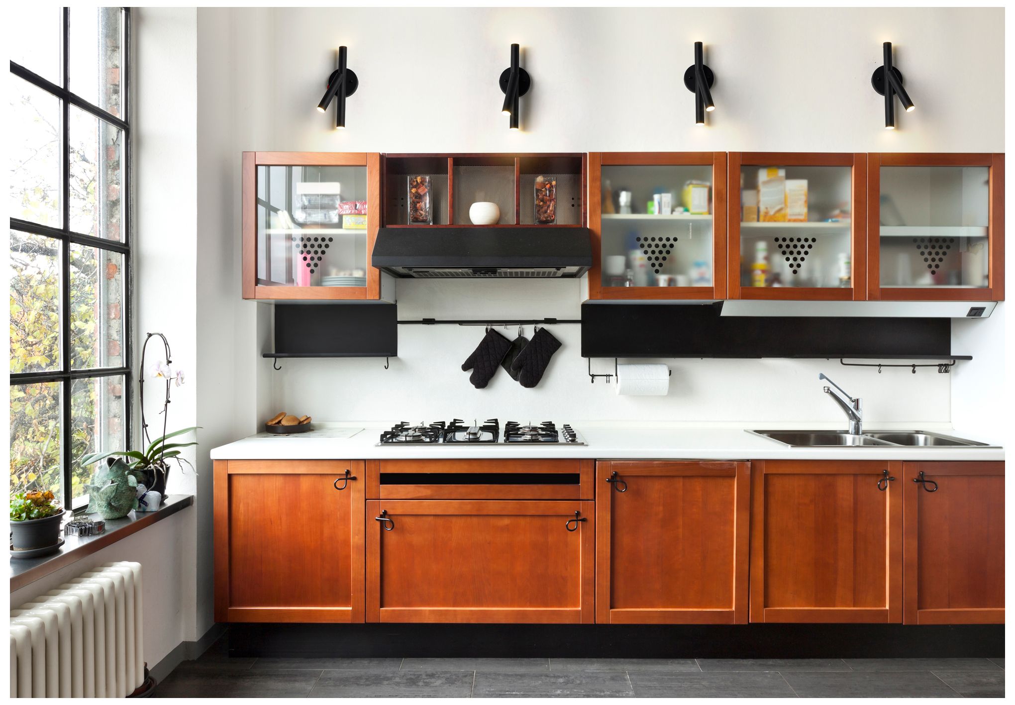 Image 2 Forest by Z-Lite Matte Black 4.75 inch LED 3 Light Wall Sconce more views