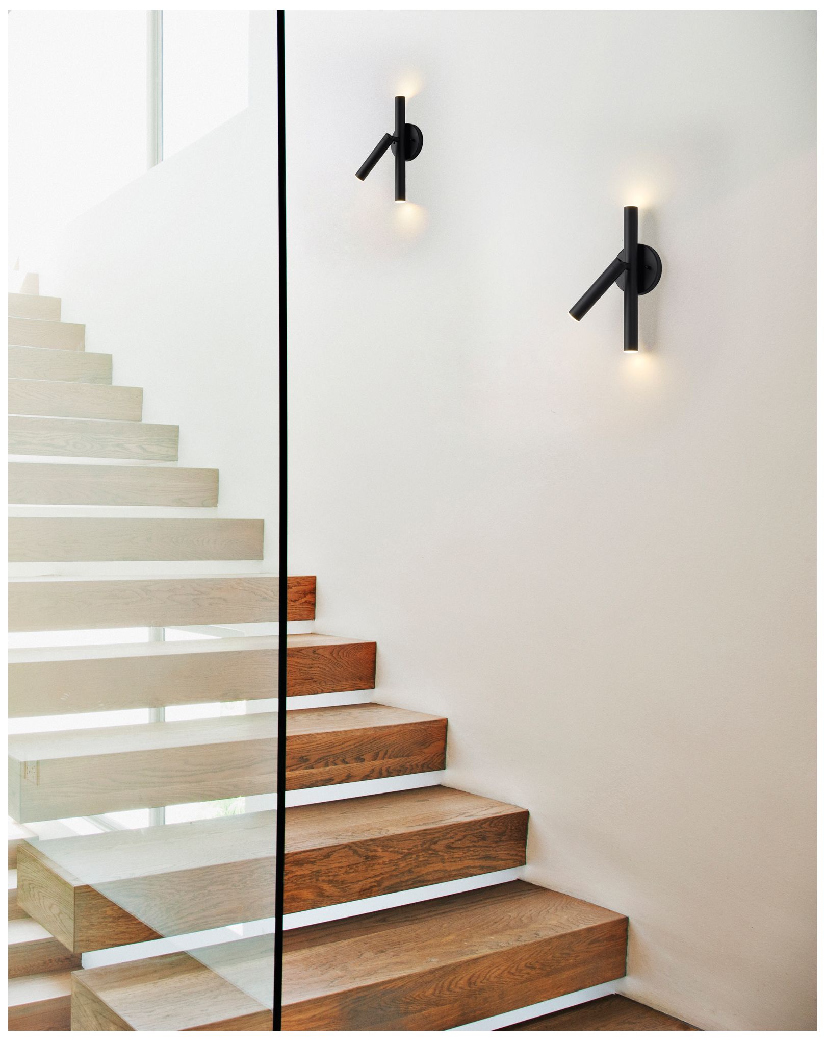 Image 3 Forest by Z-Lite Matte Black 4.75 inch LED 3 Light Wall Sconce more views