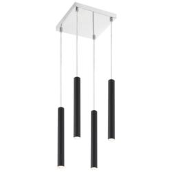 Forest by Z-Lite Matte Black 4 Light Chandelier