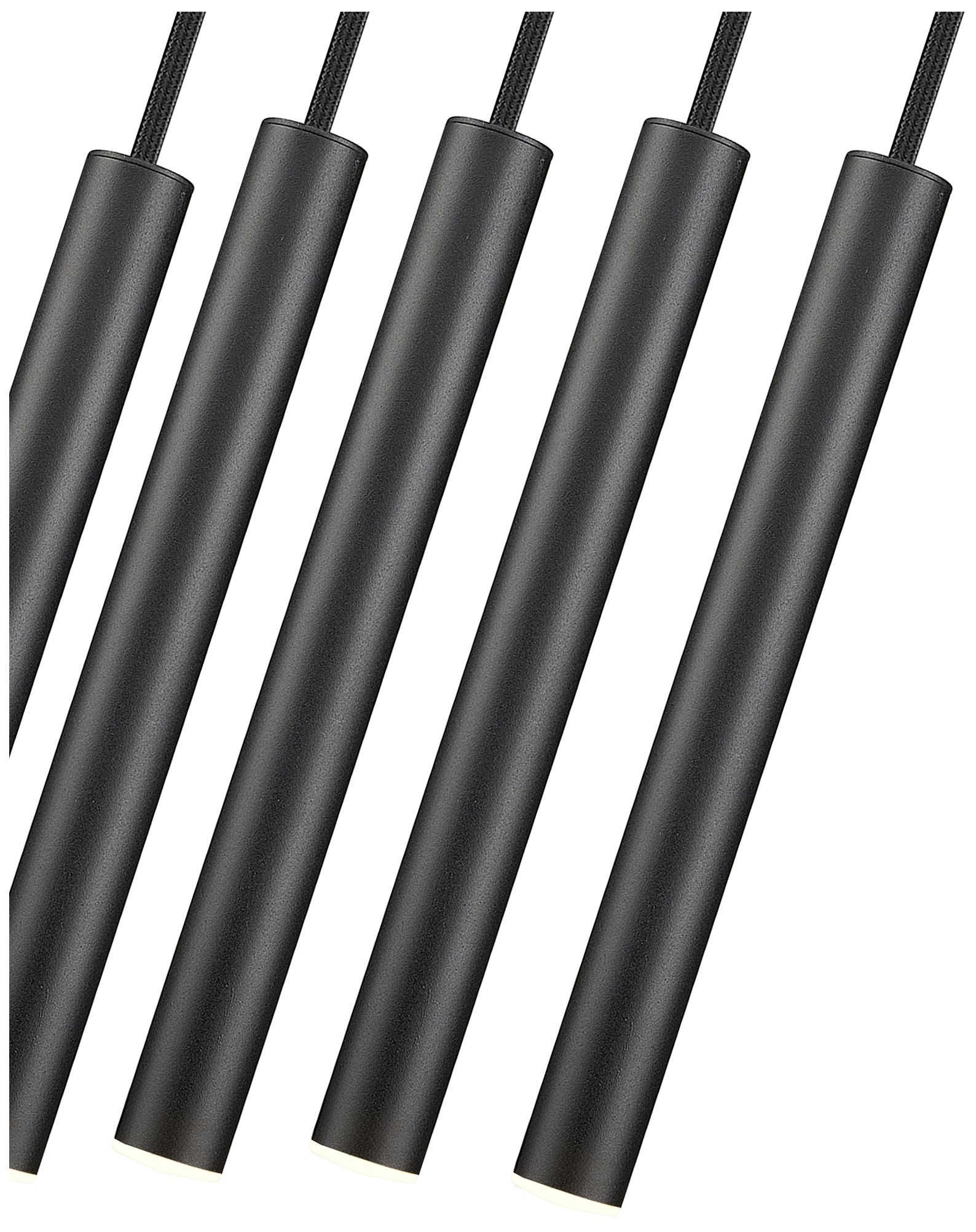 Forest by Z-Lite Matte Black 42 inch 5 Light Linear LED Chandelier