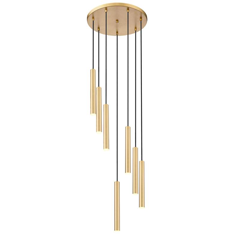 Image 1 Forest by Z-Lite Modern Gold 18 inch 7 Light Chandelier