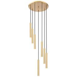 Forest by Z-Lite Modern Gold 18 inch 7 Light Chandelier