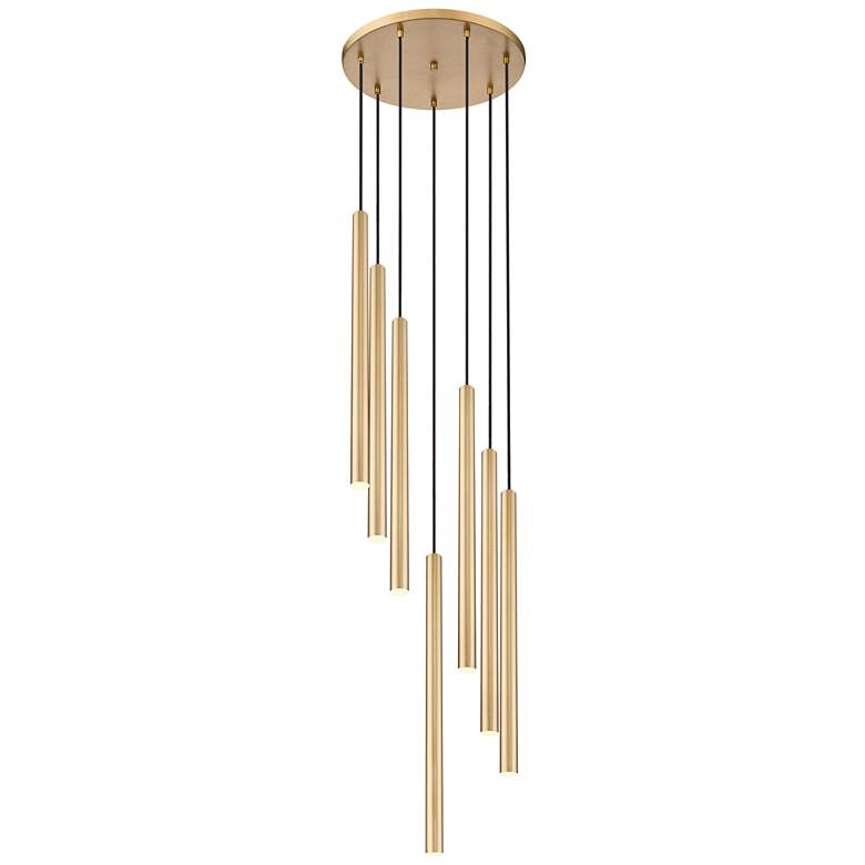 Image 1 Forest by Z-Lite Modern Gold 18 inch 7 Light Chandelier