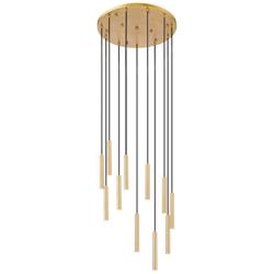 Forest by Z-Lite Modern Gold 24 inch 11 Light Chandelier