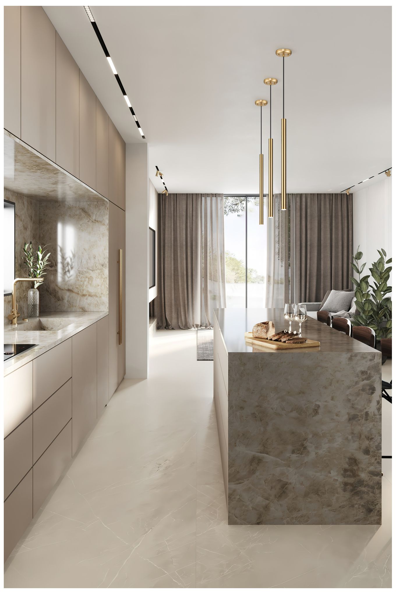 Image 2 Forest by Z-Lite Modern Gold 4.75 inch 1 Light Pendant more views