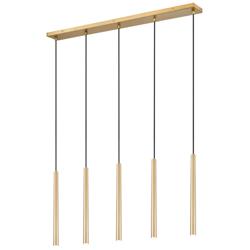 Forest by Z-Lite Modern Gold 42 inch 5 Light Linear LED Chandelier