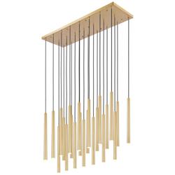 Forest by Z-Lite Modern Gold 54 inch 23 Light Linear LED Chandelier