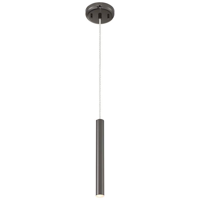Image 1 Forest by Z-Lite Pearl Black 1 Light Mini Pendant