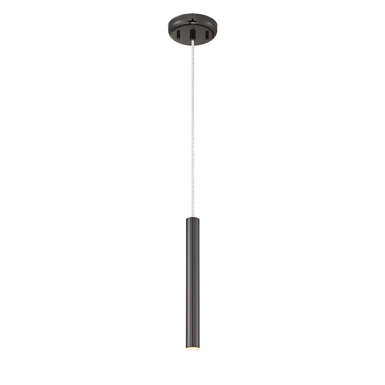 Image 3 Forest by Z-Lite Pearl Black 1 Light Mini Pendant more views