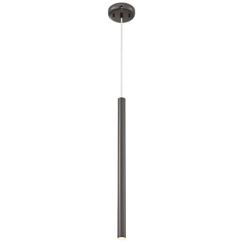 Image 1 Forest by Z-Lite Pearl Black 1 Light Mini Pendant