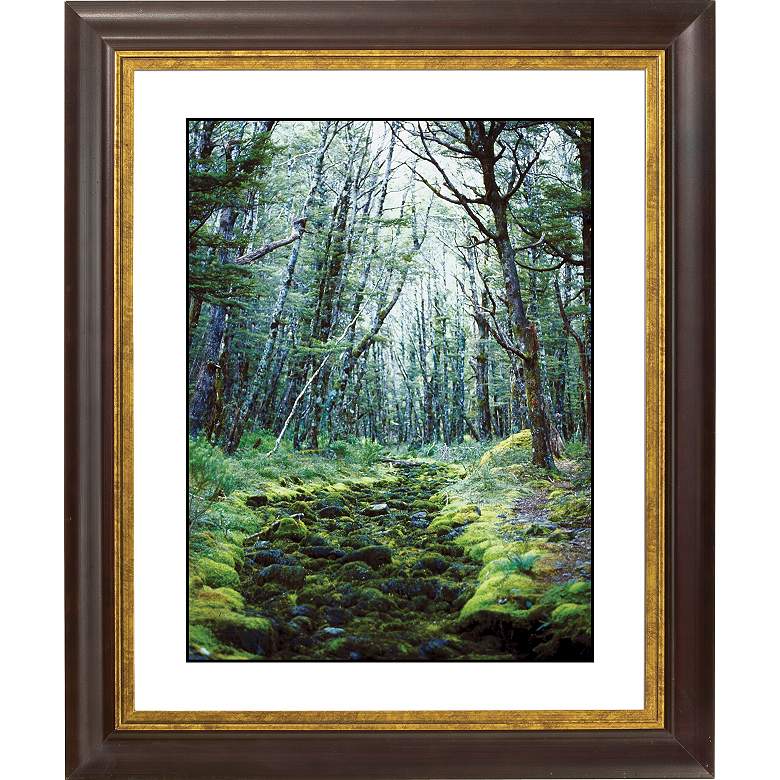 Image 1 Forest Clearing Gold Bronze Frame Giclee 20 inch High Wall Art