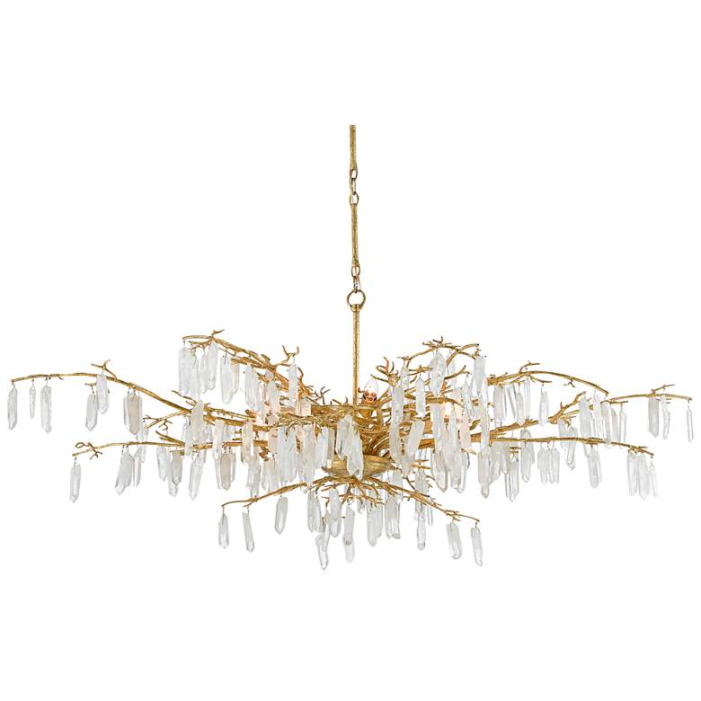 Image 3 Forest Dawn 60 1/4" Wide 8-Light Gold and Crystal Chandelier