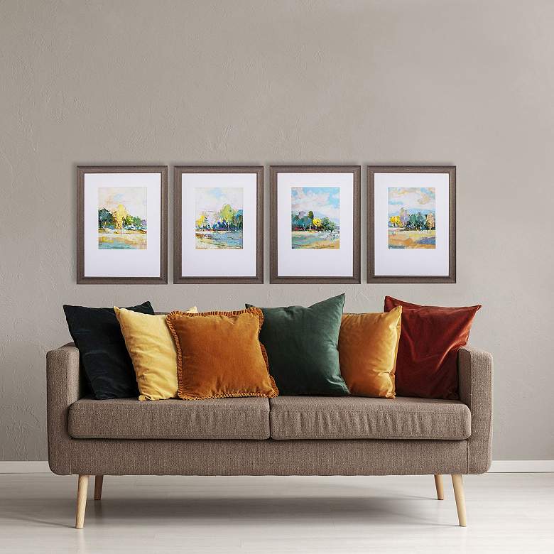 Image 2 Forest Expanse 20"W x 26"H Framed Art Set of 4 more views