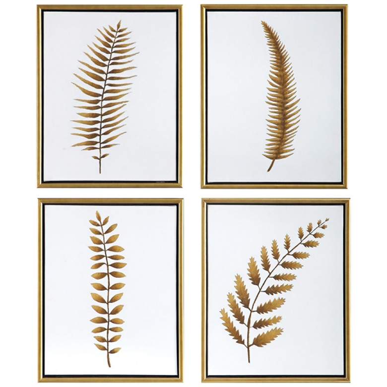 Image 1 Forest Ferns 20 inchH 4-Piece Framed Canvas Wall Art Set