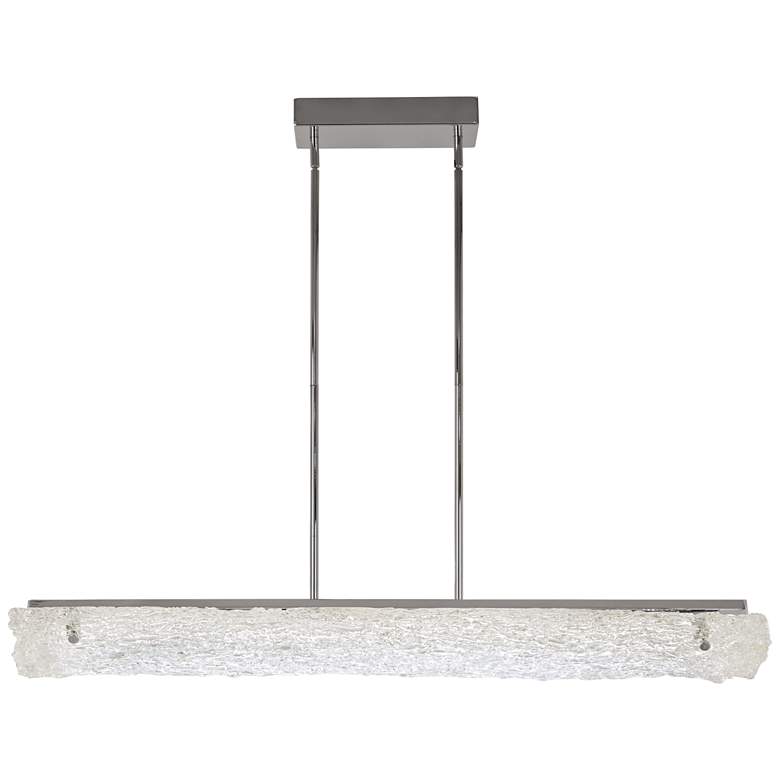 Image 1 Forest Ice 40" Wide Chrome LED Kitchen Island Light Pendant