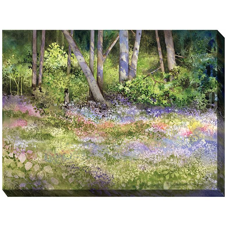 Image 2 Forest in Bloom 40 inch Wide All-Weather Outdoor Canvas Wall Art