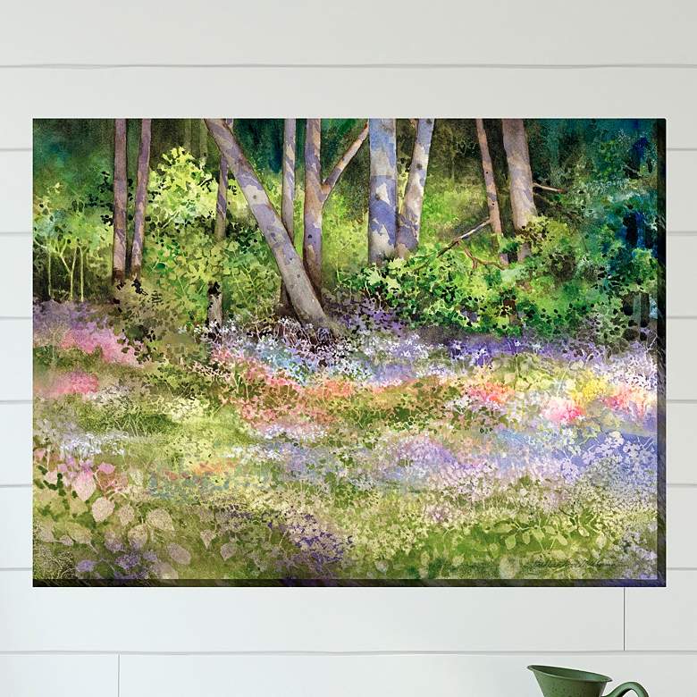 Image 1 Forest in Bloom 40" Wide All-Weather Outdoor Canvas Wall Art