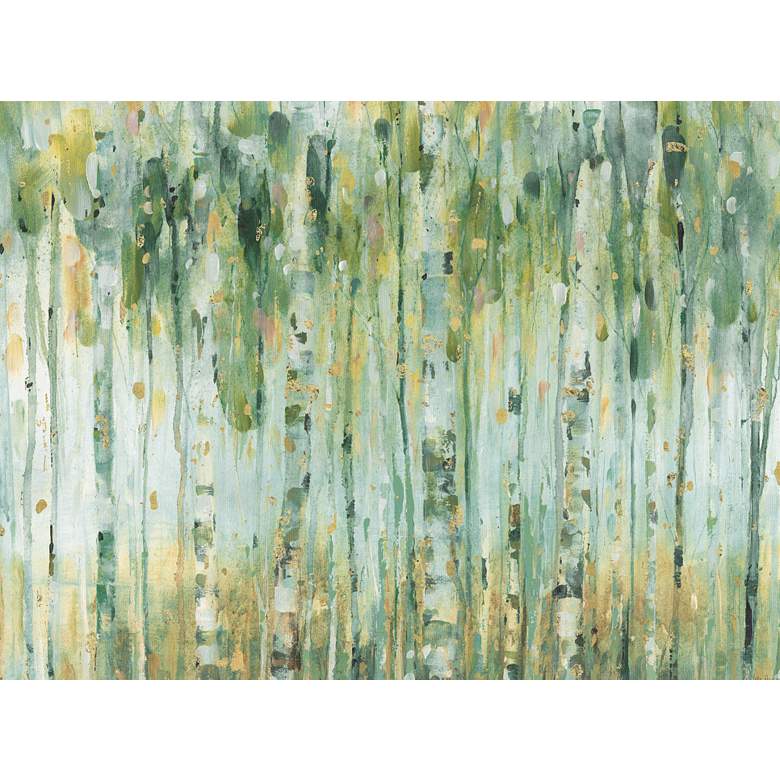 Image 1 Forest In Sage 40" Wide All-Weather Outdoor Canvas Wall Art