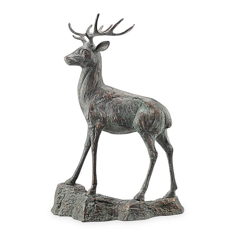 Image 1 Forest Prince 41 1/2 inch High Outdoor Garden Deer Statue