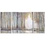 Forest Reflections 30"H Triptych 3-Piece Canvas Wall Art Set