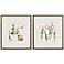 Forest Treasure 17"W x 19"H Framed Art Set of 2