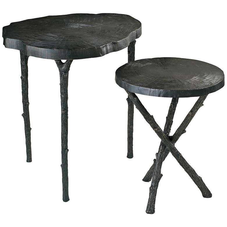 Image 1 Forest Tripod Branches Iron Accent Table