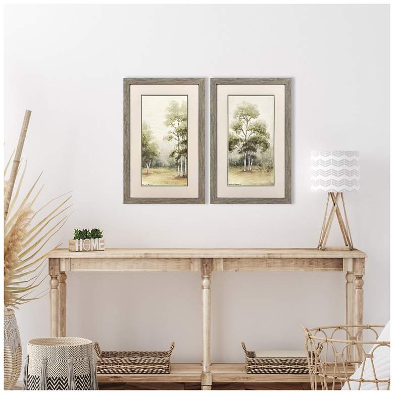 Image 4 Forest Walk 21"W x 33"H Framed Art Set of 2 more views