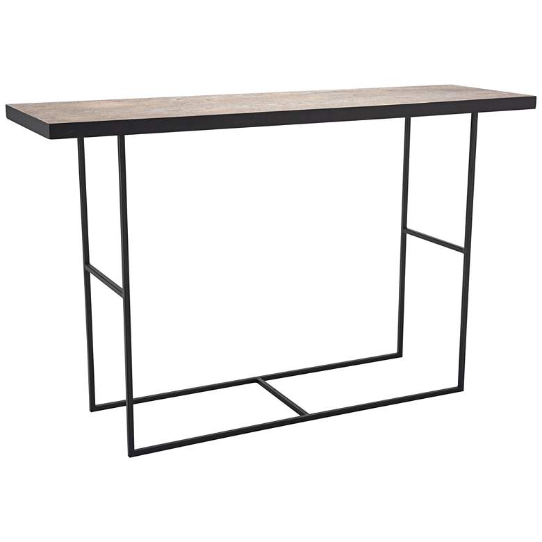 Image 1 Forest Wood 47 1/4 inch Wide Rustic Modern Console Table