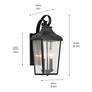 5_Forestdale 18.50" 2-Light Outdoor Wall Light in Textured Black more views