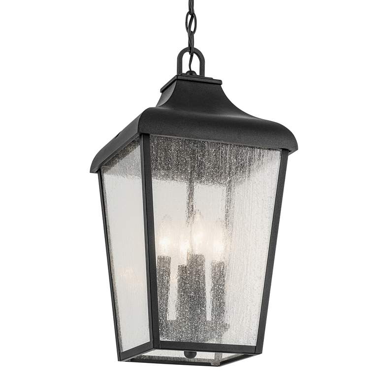 Image 4 Forestdale 19.75" 4-Light Outdoor Hanging Pendant in Textured Black more views