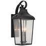 Forestdale 21.5" 2-Light Outdoor Wall Light in Textured Black