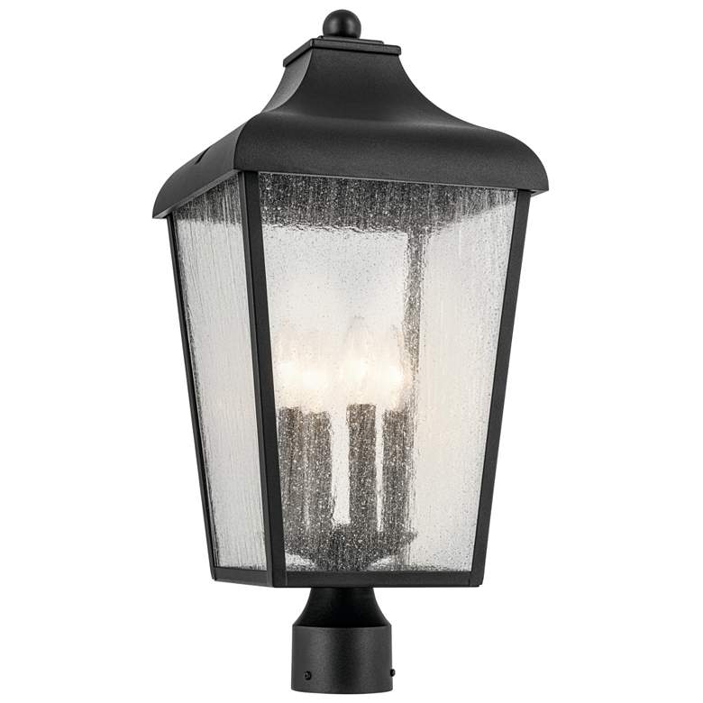 Image 1 Forestdale 21.75 inch 4-Light Outdoor Post Light in Textured Black
