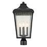 3_Forestdale 21.75" 4-Light Outdoor Post Light in Textured Black more views