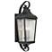 Forestdale 30.75" 3-Light Outdoor Wall Light in Textured Black
