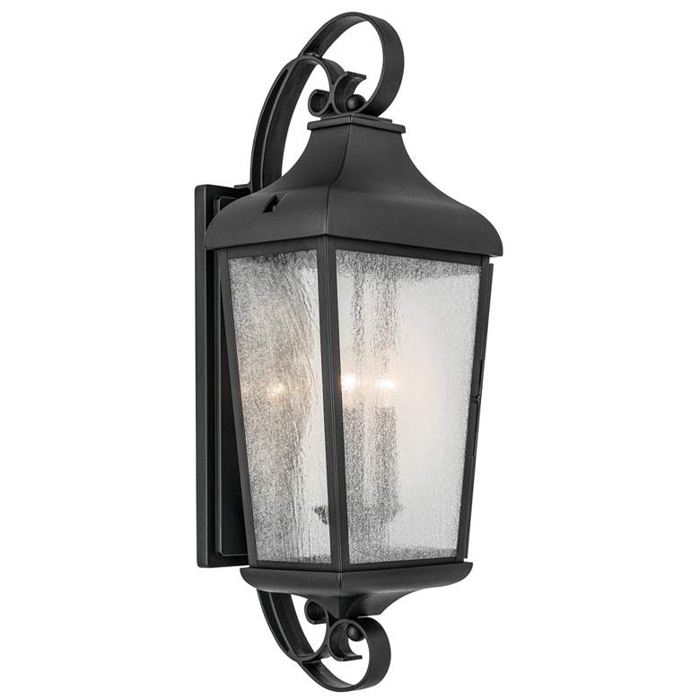 Image 1 Forestdale 30.75 inch 3-Light Outdoor Wall Light in Textured Black