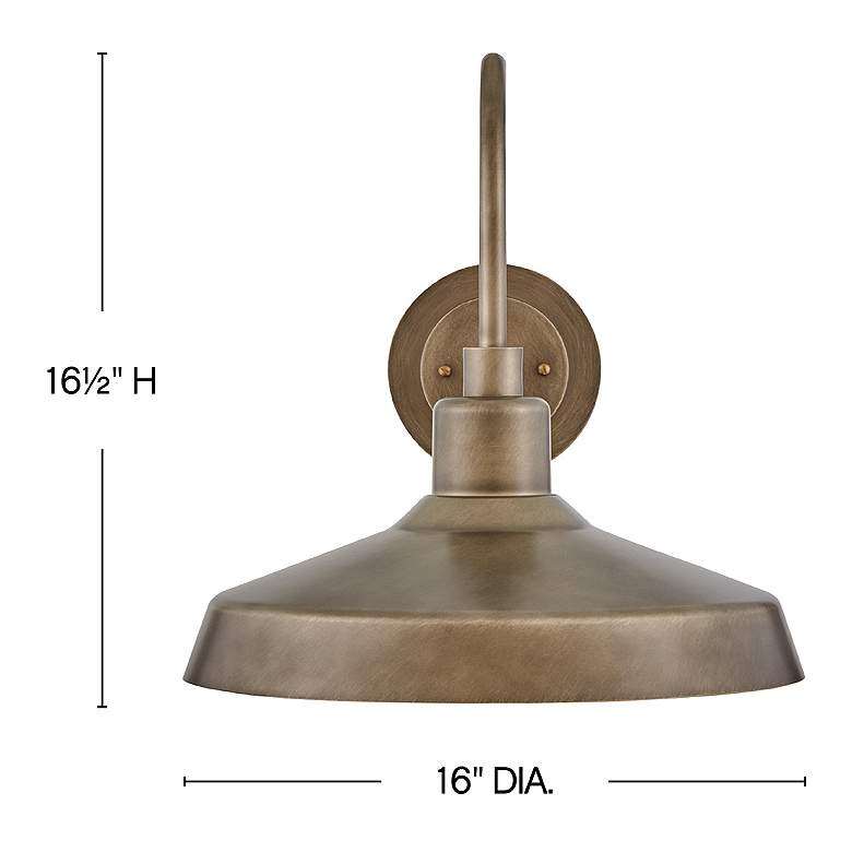 Image 3 Forge 16 1/2" High Burnished Bronze Outdoor Barn Wall Light more views