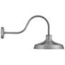 Forge 17 1/2" High Brushed Aluminum Outdoor Barn Wall Light