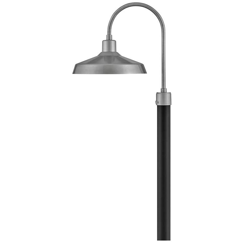 Image 1 Forge 22 inchH Brushed Aluminum Outdoor Post/Pier Mount Light