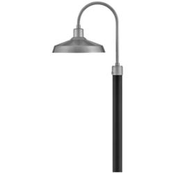 Forge 22"H Brushed Aluminum Outdoor Post/Pier Mount Light