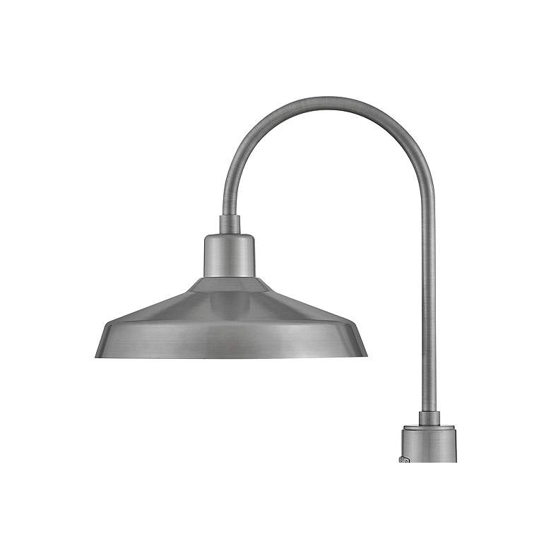 Image 2 Forge 22"H Brushed Aluminum Outdoor Post/Pier Mount Light more views